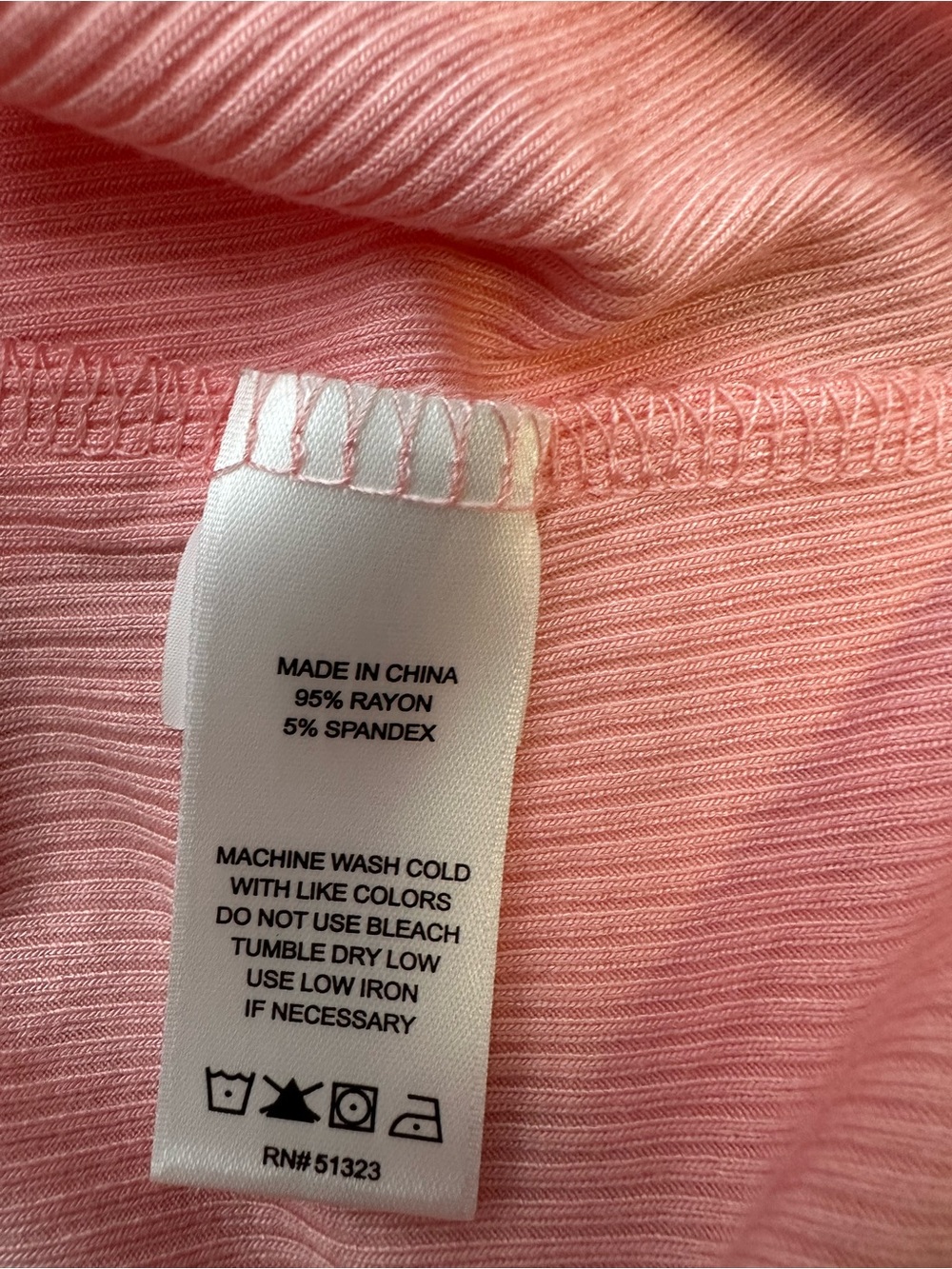 1. State Pink Ribbed Short Sleeve Tee - Picture 5 of 7